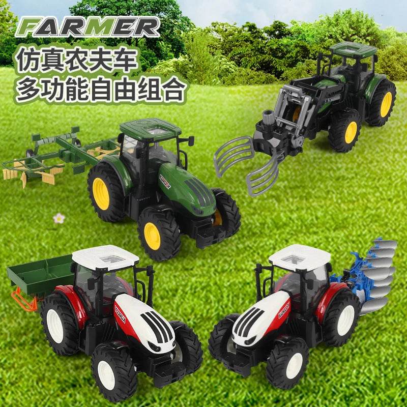 RC Farm King - 1/24 Scale Adventure-Ready RC Tractor with High-Grip Tires - ToylandEU