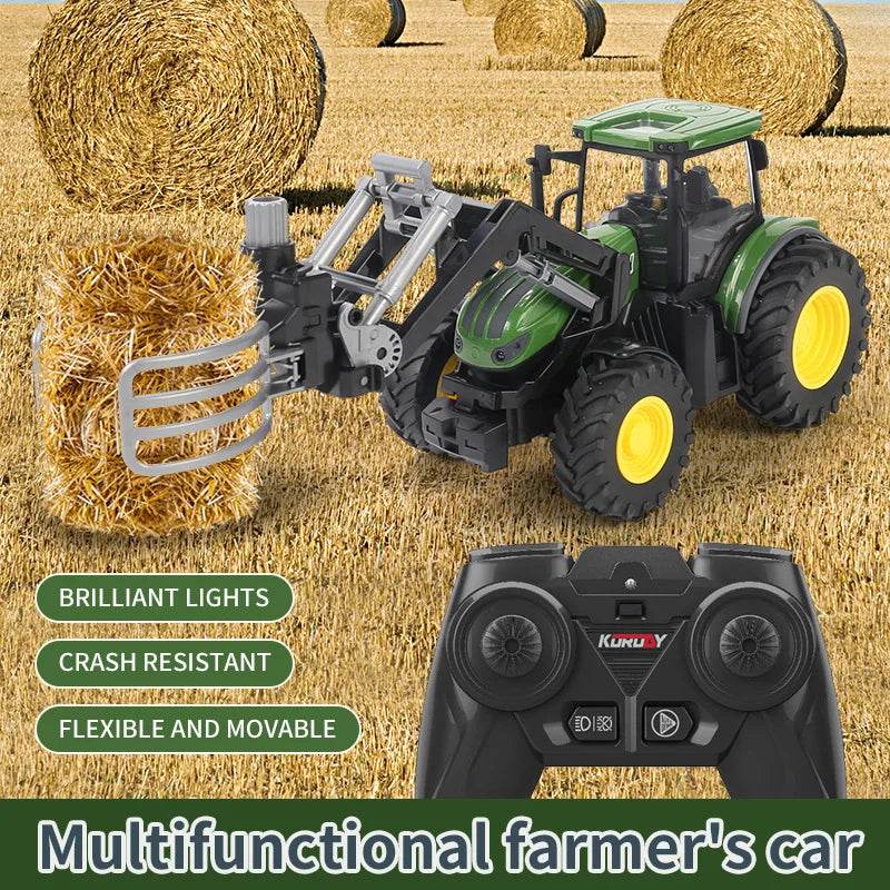 RC Farm King - 1/24 Scale Adventure-Ready RC Tractor with High-Grip Tires - ToylandEU