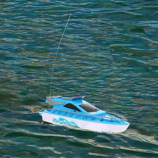RC Fast Blue RC Racing Speedboat - Remote Control Fun for All Ages - ToylandEU