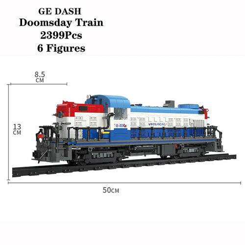 RC Festive RC Rail Car Building Blocks - High-Tech Christmas Toy Set - ToylandEU