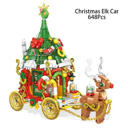 RC Festive RC Rail Car Building Blocks - High-Tech Christmas Toy Set - ToylandEU