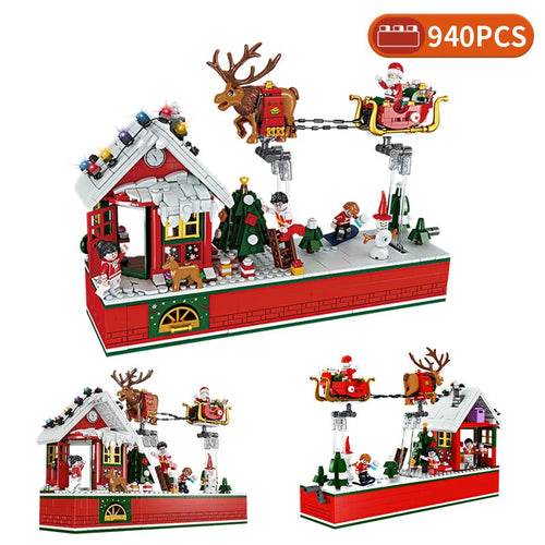 RC Festive RC Rail Car Building Blocks - High-Tech Christmas Toy Set - ToylandEU