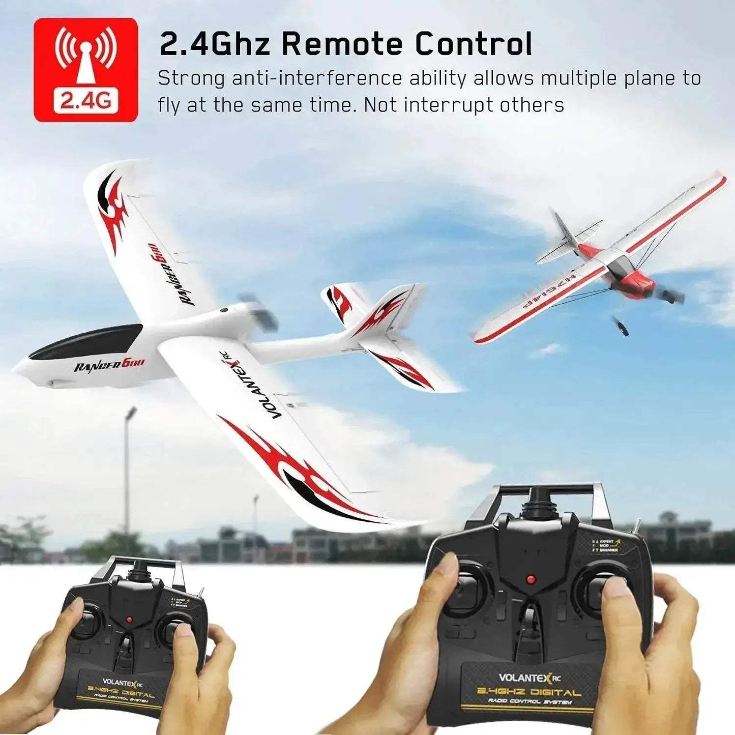  RC Fighter Ranger600 3CH Aerobatic RC Plane - Ready-to-Fly Foam  -  ToylandEU™