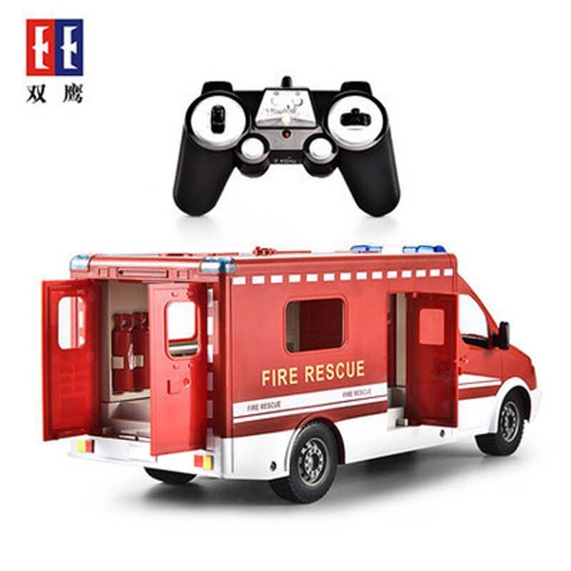 RC Firefighter RC Truck - 1:18 Scale, 2.4G Remote Control Rescue Vehicle - ToylandEU