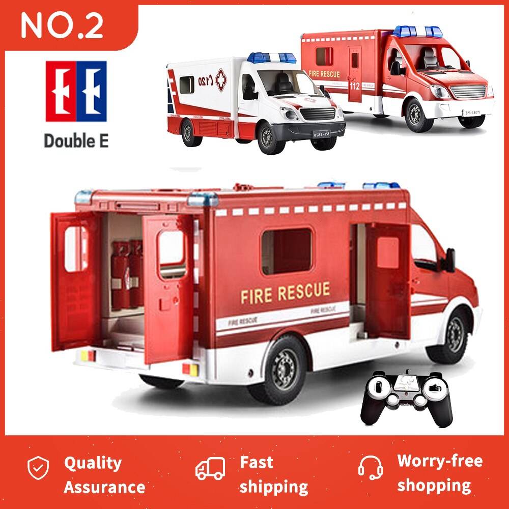 RC Firefighter RC Truck - 1:18 Scale, 2.4G Remote Control Rescue Vehicle - ToylandEU