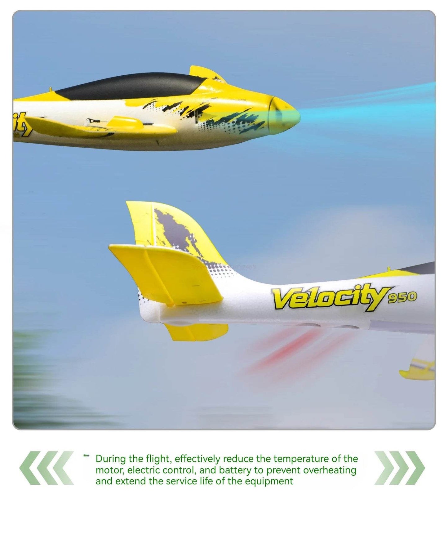 RC Freewing Velocity Patrol Racing RC Airplane - Fixed Wing Model with 6 Channels - ToylandEU