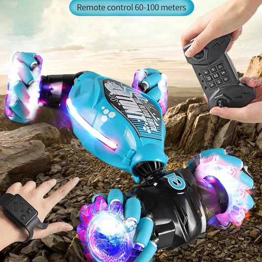 RC Gesture-Activated 4WD Stunt RC Car with Brilliant LED Lights - ToylandEU