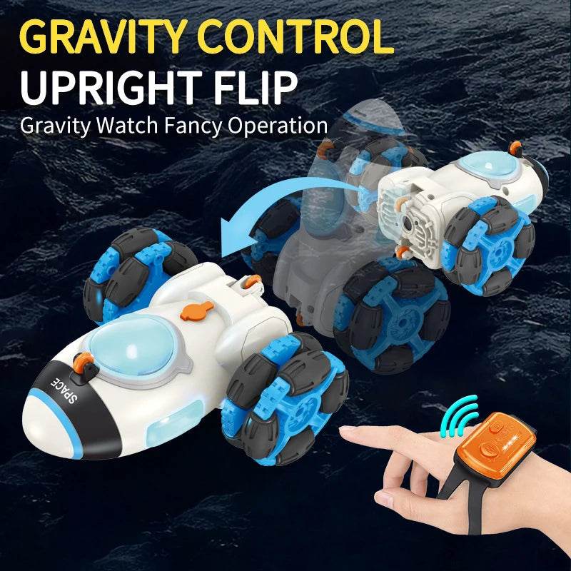 RC Gesture-Controlled Stunt RC Car with Lights and Spray Effects - ToylandEU