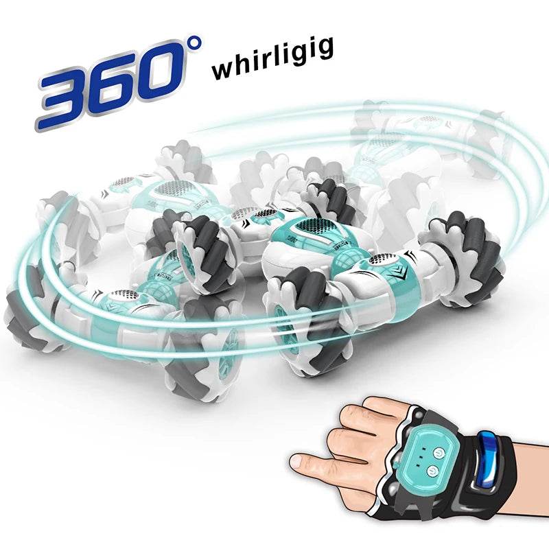 RC Gesture Sensing Kids Stunt Car - 4WD Drift Toy with 360° Rotation and 2.4GHz Remote Control - ToylandEU