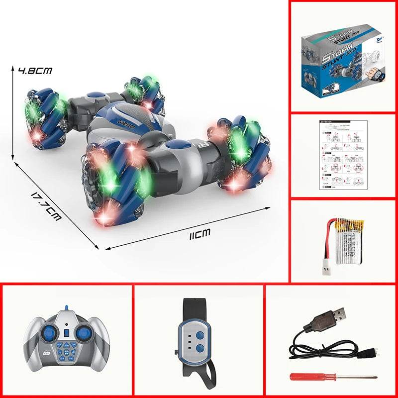 RC Gesture Sensing Kids Stunt Car - 4WD Drift Toy with 360° Rotation and 2.4GHz Remote Control - ToylandEU