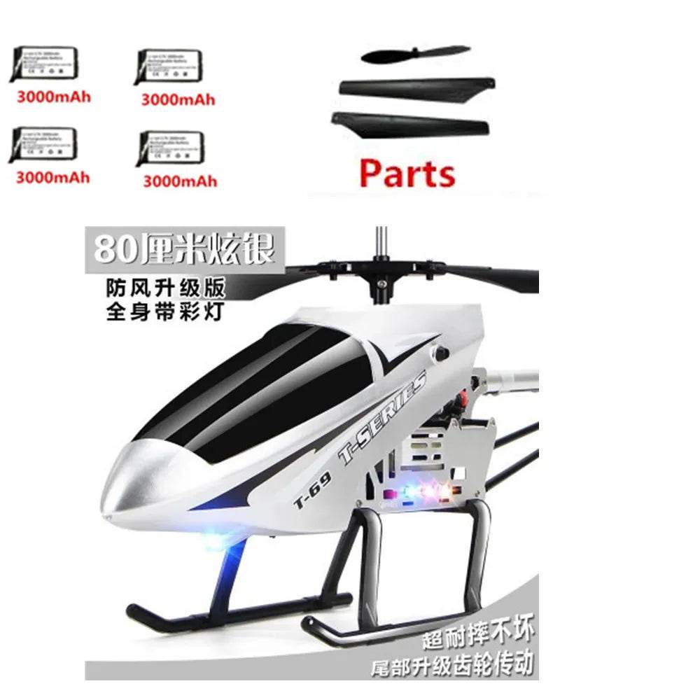 RC Giant 80cm Alloy RC Helicopter - Ultimate Outdoor Fun for Kids! - ToylandEU