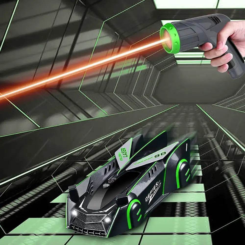 RC Gravity-Defying LED Laser RC Car - Wall Climber with Remote Control - ToylandEU
