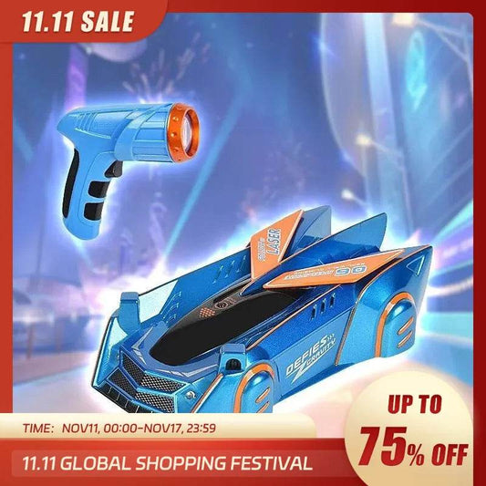 RC Gravity-Defying LED Wall Climbing Stunt Car with Remote Control - ToylandEU