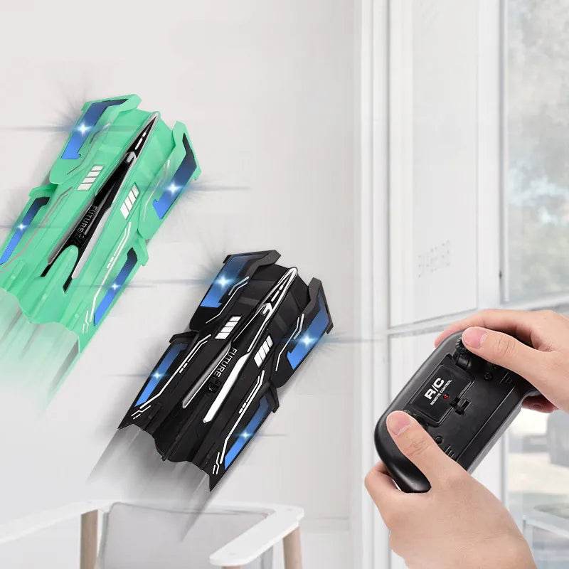 RC Gravity-Defying Wall Climbing RC Car with LED Lights & Stunts - ToylandEU