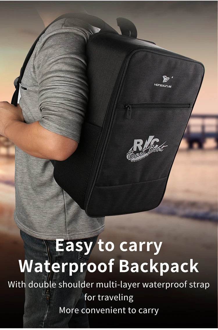 RC HJ807 Remote-Controlled Fishing Boat with Towed Tumbler and Bait Hooks - ToylandEU