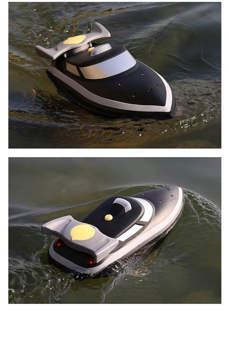 RC HJ807 Remote-Controlled Fishing Boat with Towed Tumbler and Bait Hooks - ToylandEU