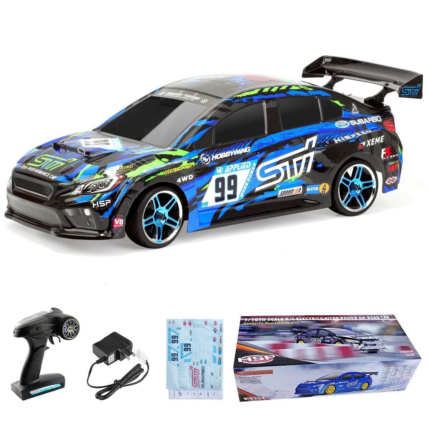 RC HSP FlyingFish 94123: High-Speed 4WD Electric Drift RC Car - ToylandEU