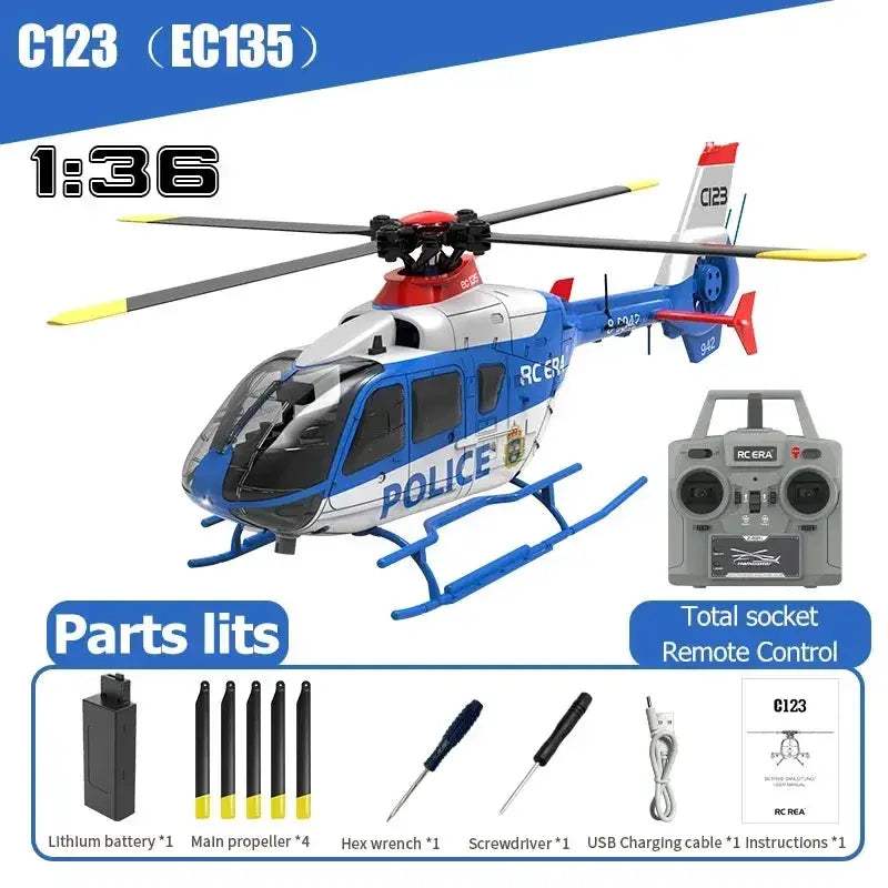 RC Helicopter Brushless Direct Drive 6CH Aileron For Stable Flight - ToylandEU