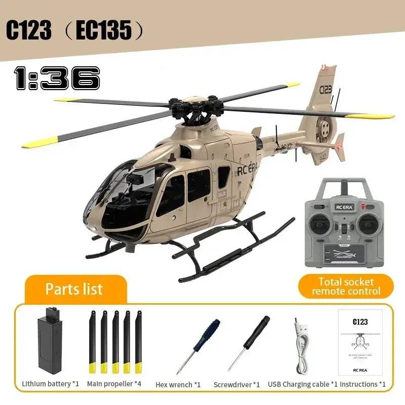 RC Helicopter Brushless Direct Drive 6CH Aileron For Stable Flight - ToylandEU