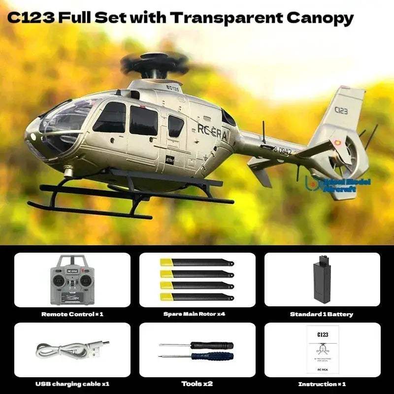 RC Helicopter C123 EC135 Scale With Inverted Stunt - ToylandEU