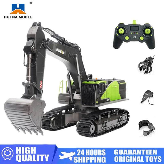 RC High-Performance 1/14 RC Excavator with 2.4GHz Remote & Swap Buckets - ToylandEU