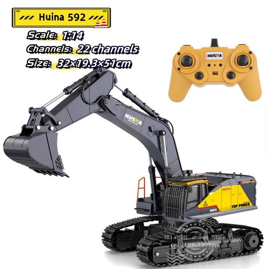 RC High-Performance 1:14 Scale RC Alloy Excavator with Realistic Sounds - ToylandEU