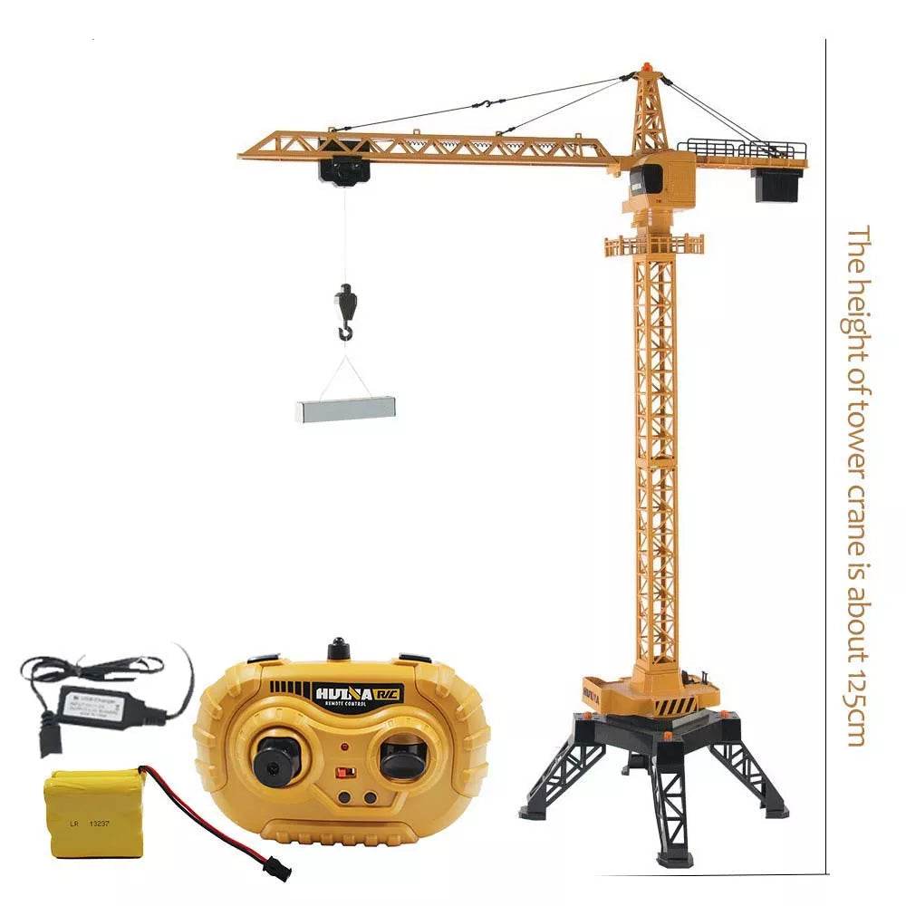 RC High-Performance 12-Channel Alloy Remote Control Tower Crane Model - ToylandEU