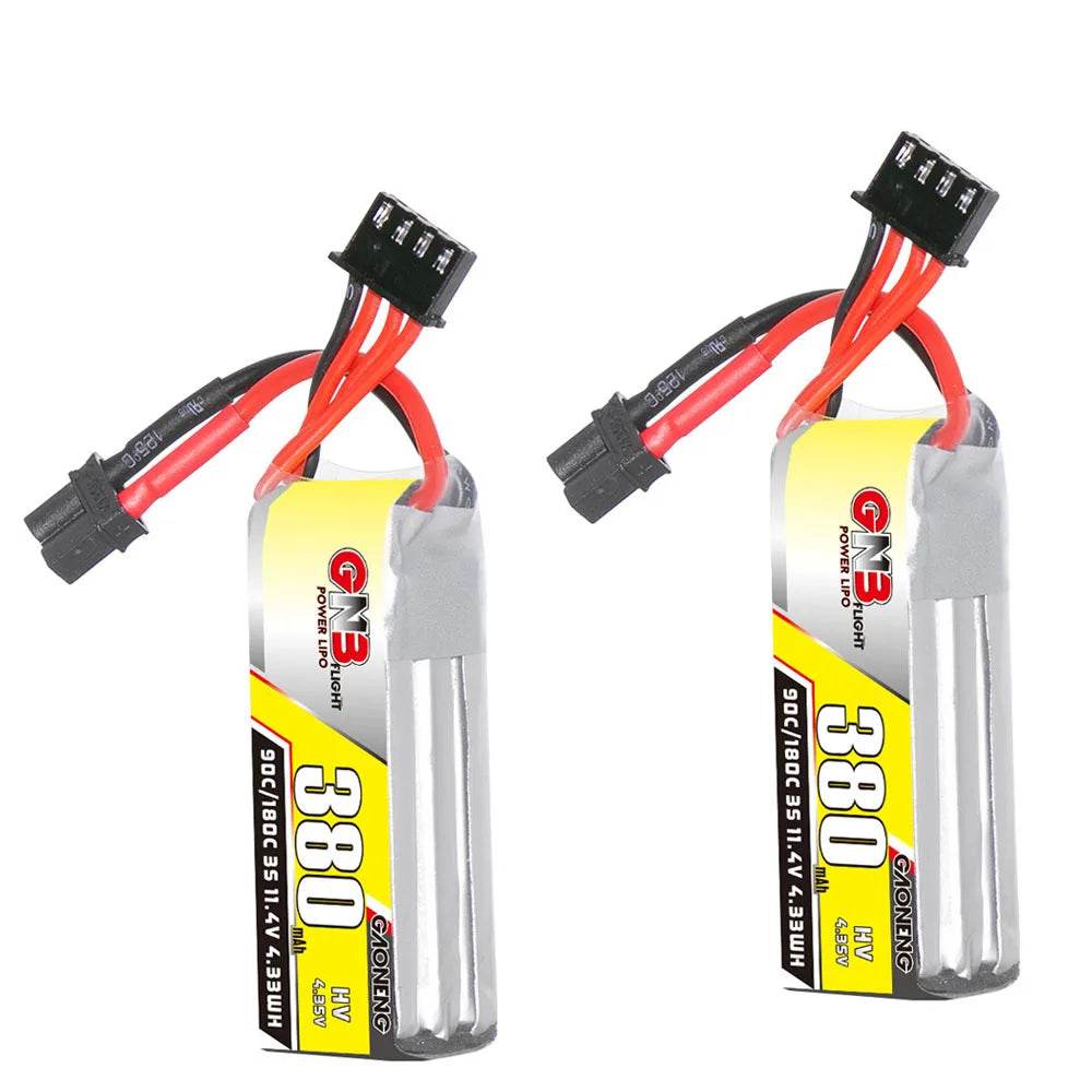 RC High-Performance GNB HV 3s 11.4V 380mAh Lipo Battery for RC Helicopters - ToylandEU