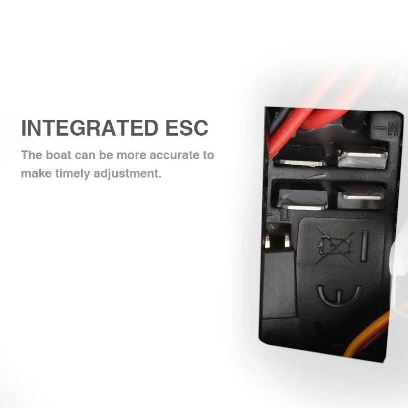 RC High-Performance Waterproof Electric RC Speedboat for Kids - 2.4GHz Remote Control Racing Boat Birthday Gift for Boys - ToylandEU