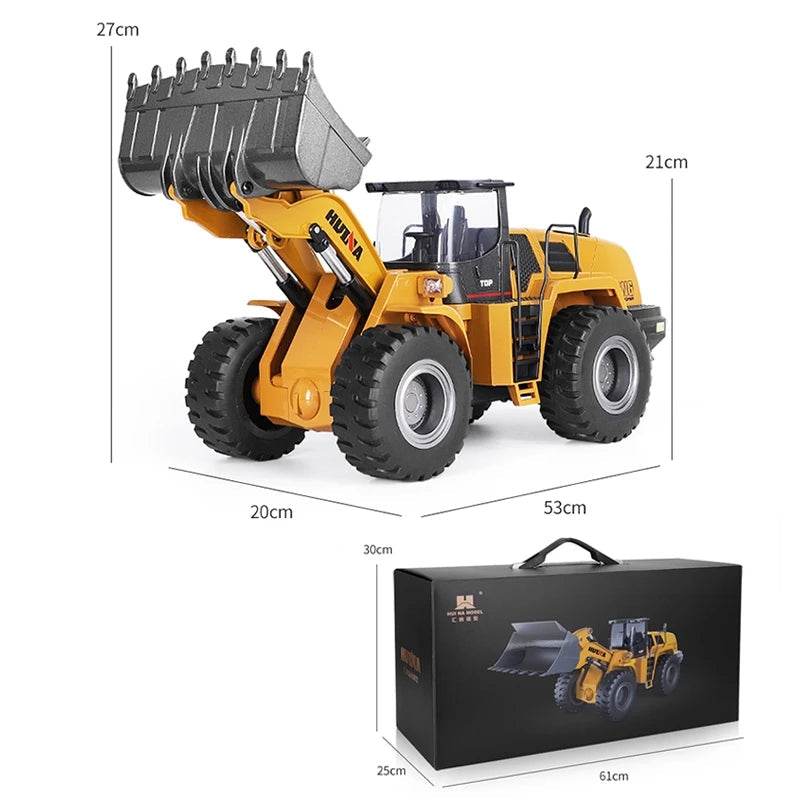 RC High-Power 1:14 Scale 22CH LED RC Excavator Truck with Remote Control - ToylandEU