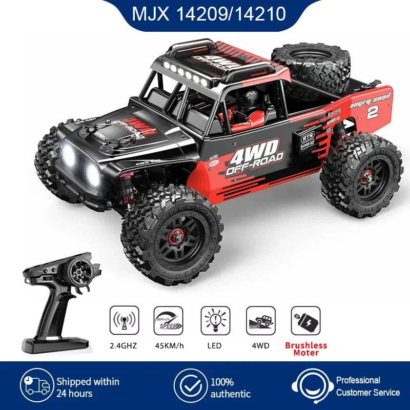 RC High-Speed 1/14 Brushless RC Drift Car - 75km/h Off-Road Fun for Kids - ToylandEU