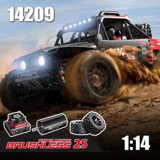 RC High-Speed 1/14 Brushless RC Drift Car - 75km/h Off-Road Fun for Kids - ToylandEU