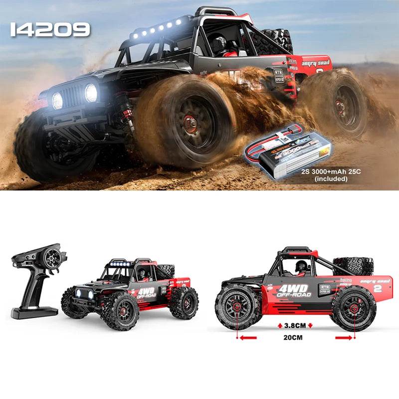 RC High-Speed 1/14 Brushless RC Drift Car - 75km/h Off-Road Fun for Kids - ToylandEU