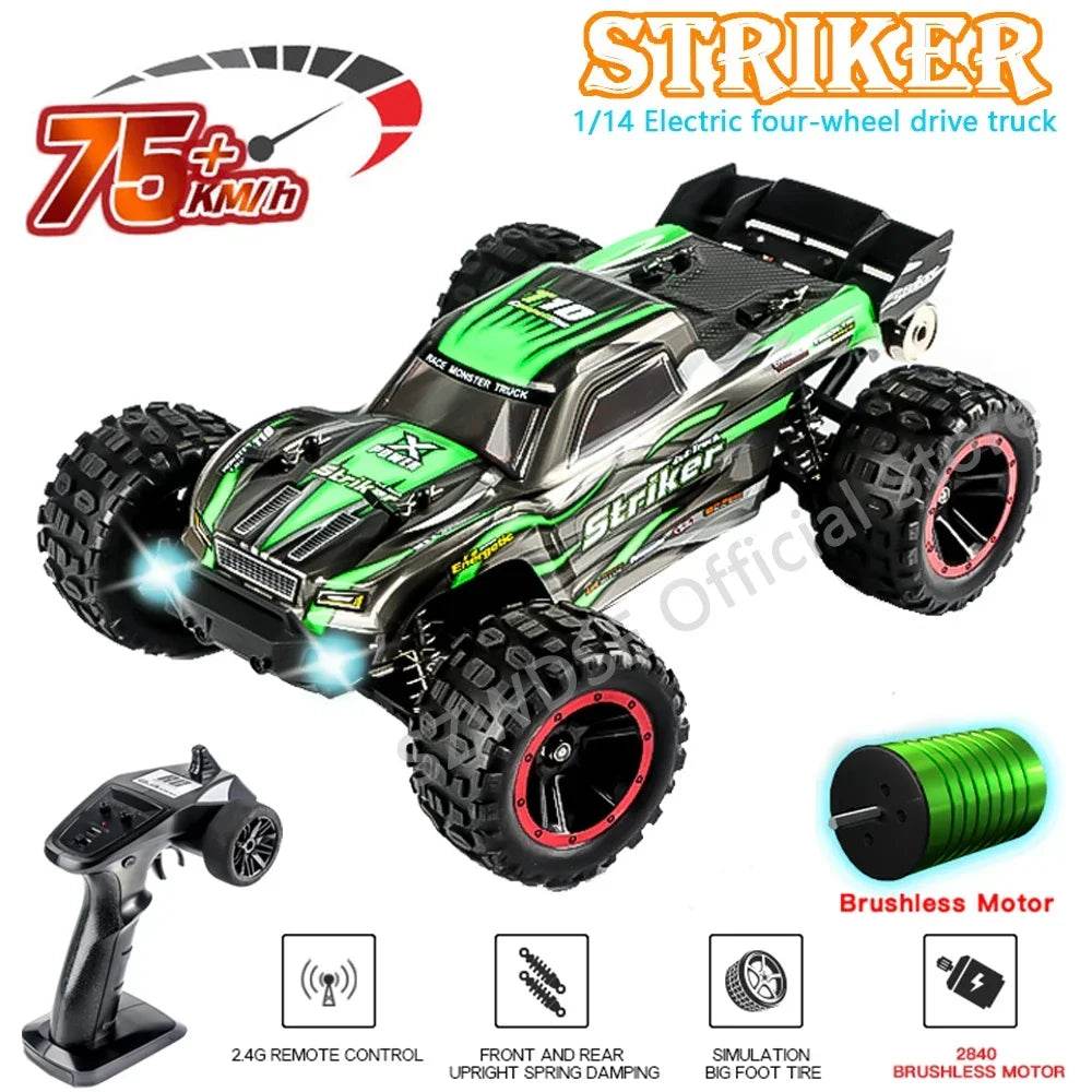 RC High-Speed 1:14 Brushless RC Monster Truck - 75KM/H 4WD Drift - ToylandEU