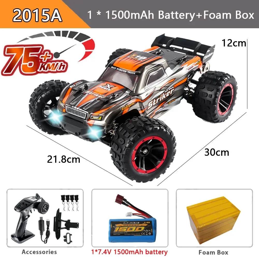 RC High-Speed 1:14 Brushless RC Monster Truck - 75KM/H 4WD Drift - ToylandEU