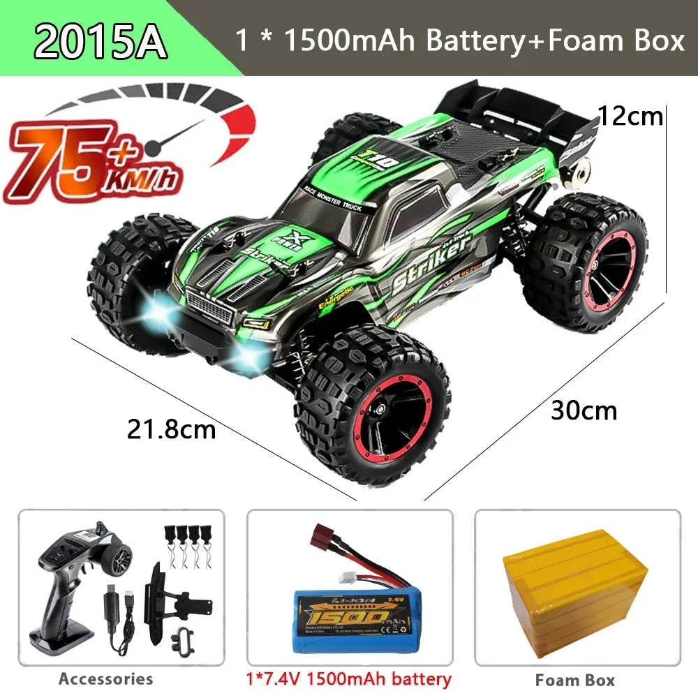 RC High-Speed 1:14 Brushless RC Monster Truck - 75KM/H 4WD Drift - ToylandEU
