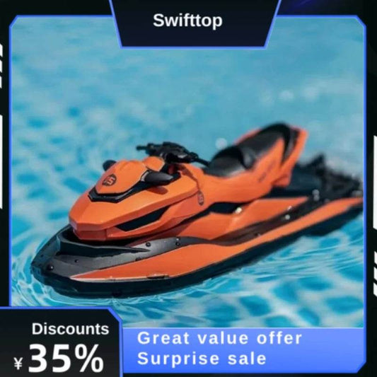 RC High-Speed 1:14 Remote Control Electric Jet Ski Boat for Kids - 2.4G Wireless Simulation Model Toy Gift - ToylandEU