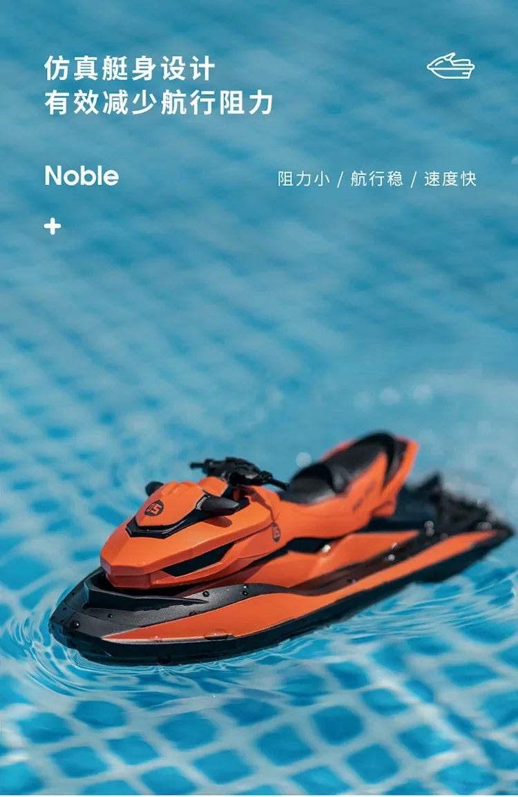 RC High-Speed 1:14 Remote Control Electric Jet Ski Boat for Kids - 2.4G Wireless Simulation Model Toy Gift - ToylandEU