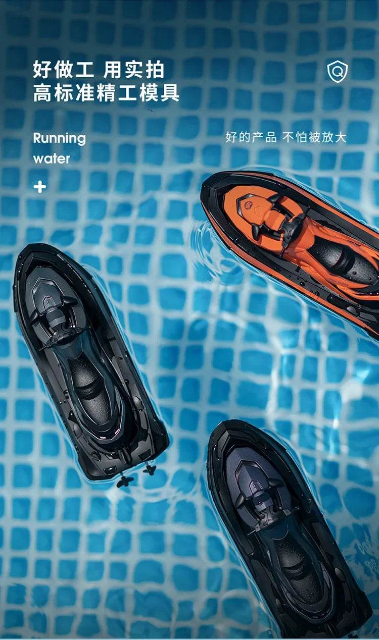 RC High-Speed 1:14 Remote Control Electric Jet Ski Boat for Kids - 2.4G Wireless Simulation Model Toy Gift - ToylandEU