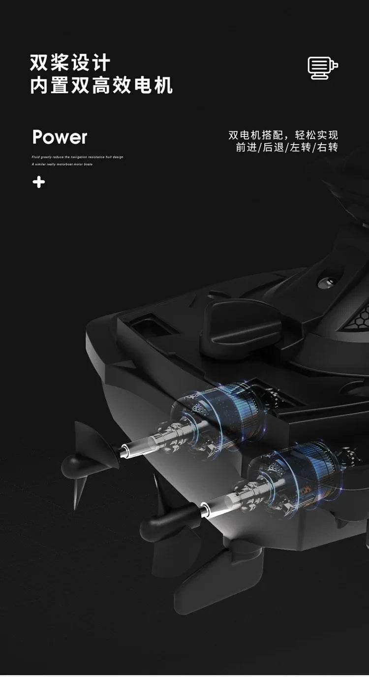 RC High-Speed 1:14 Remote Control Electric Jet Ski Boat for Kids - 2.4G Wireless Simulation Model Toy Gift - ToylandEU