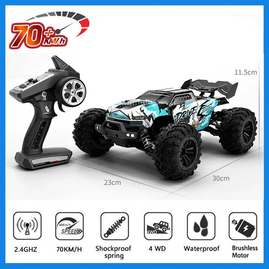 RC High-Speed 1:16 4WD Brushless RC Drift Truck with LED Lights - 70KM/H Fun! - ToylandEU