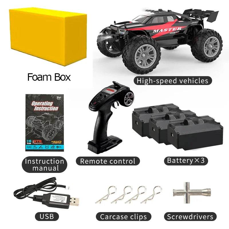 RC High-Speed 1/16 Scale 4WD RC Drift Truck – Ultimate Off-Road Adventure! - ToylandEU