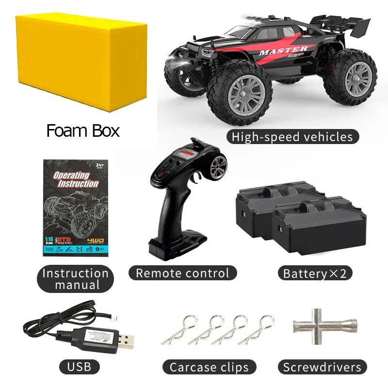 RC High-Speed 1/16 Scale 4WD RC Drift Truck – Ultimate Off-Road Adventure! - ToylandEU