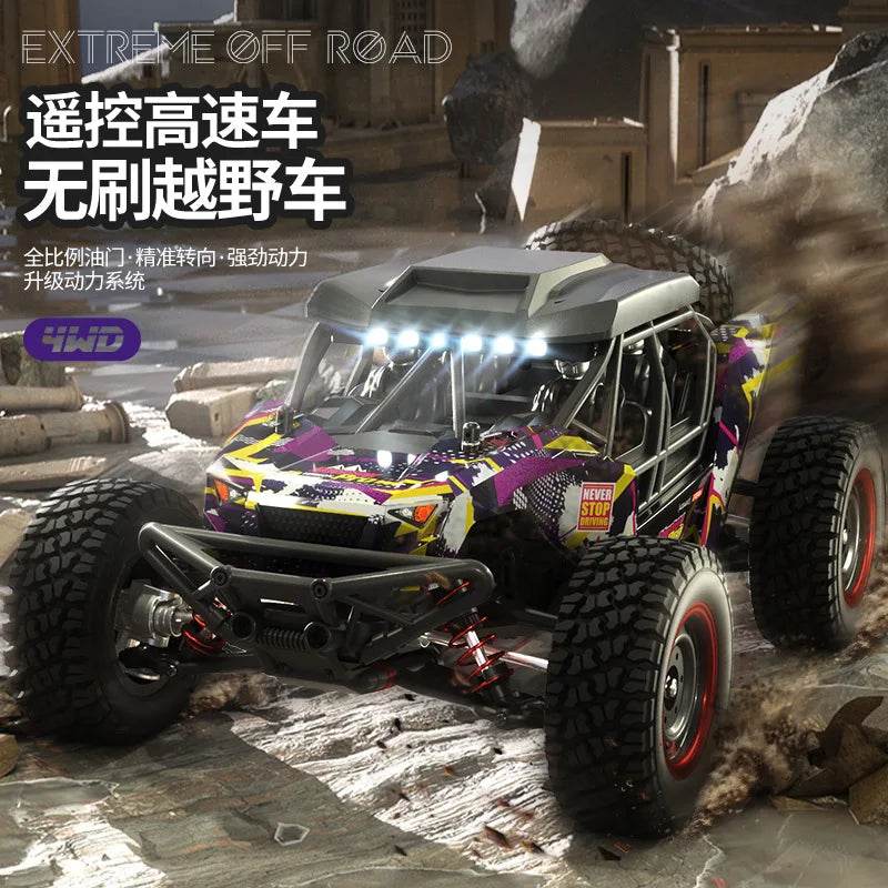 RC High-Speed 1/16 Scale Brushless Electric RC Off-Road Car for Kids and Boys - ToylandEU