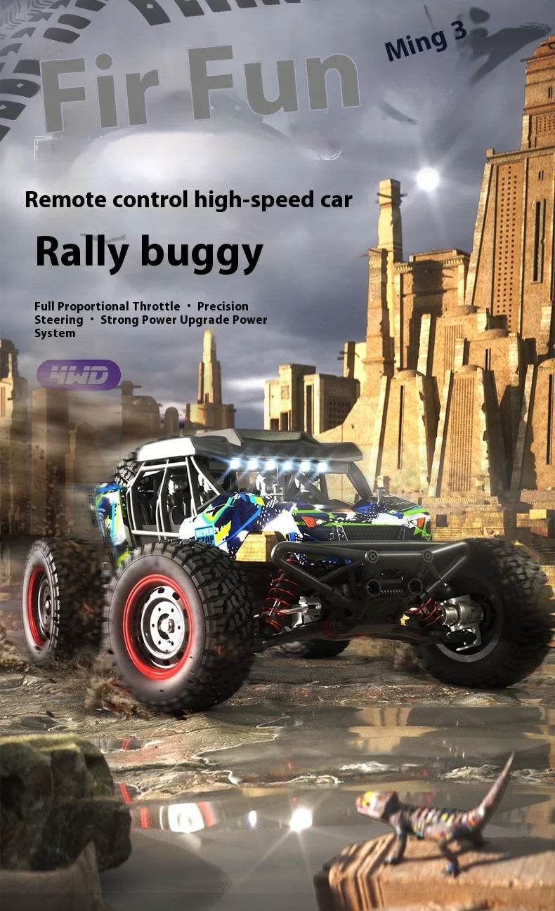 RC High-Speed 1/16 Scale Brushless Electric RC Off-Road Car for Kids and Boys - ToylandEU
