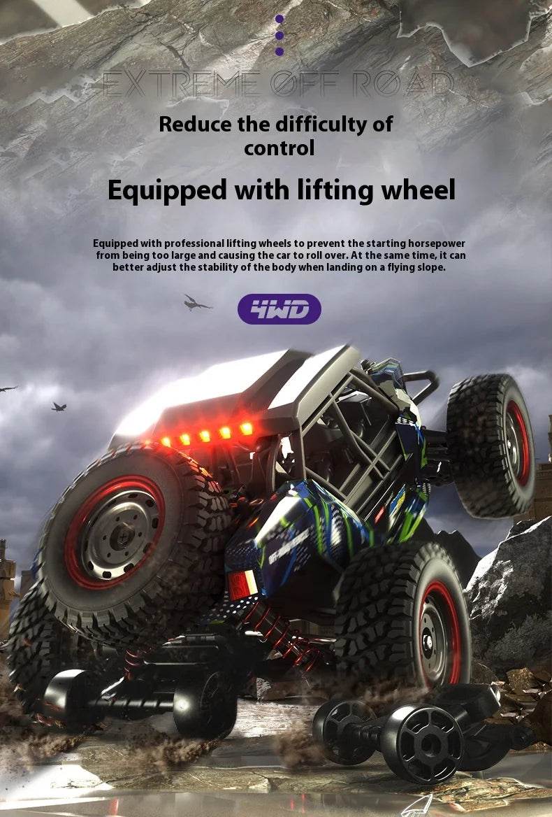 RC High-Speed 1/16 Scale Brushless Electric RC Off-Road Car for Kids and Boys - ToylandEU