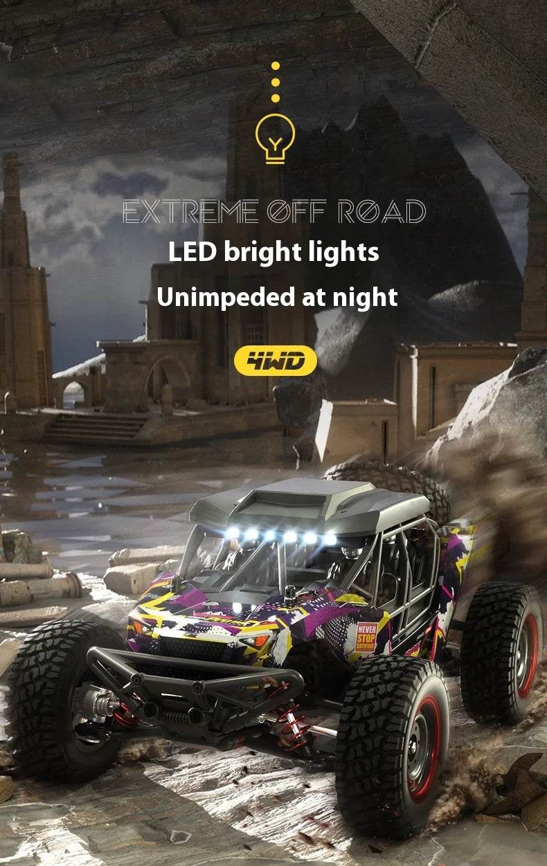RC High-Speed 1/16 Scale Brushless Electric RC Off-Road Car for Kids and Boys - ToylandEU