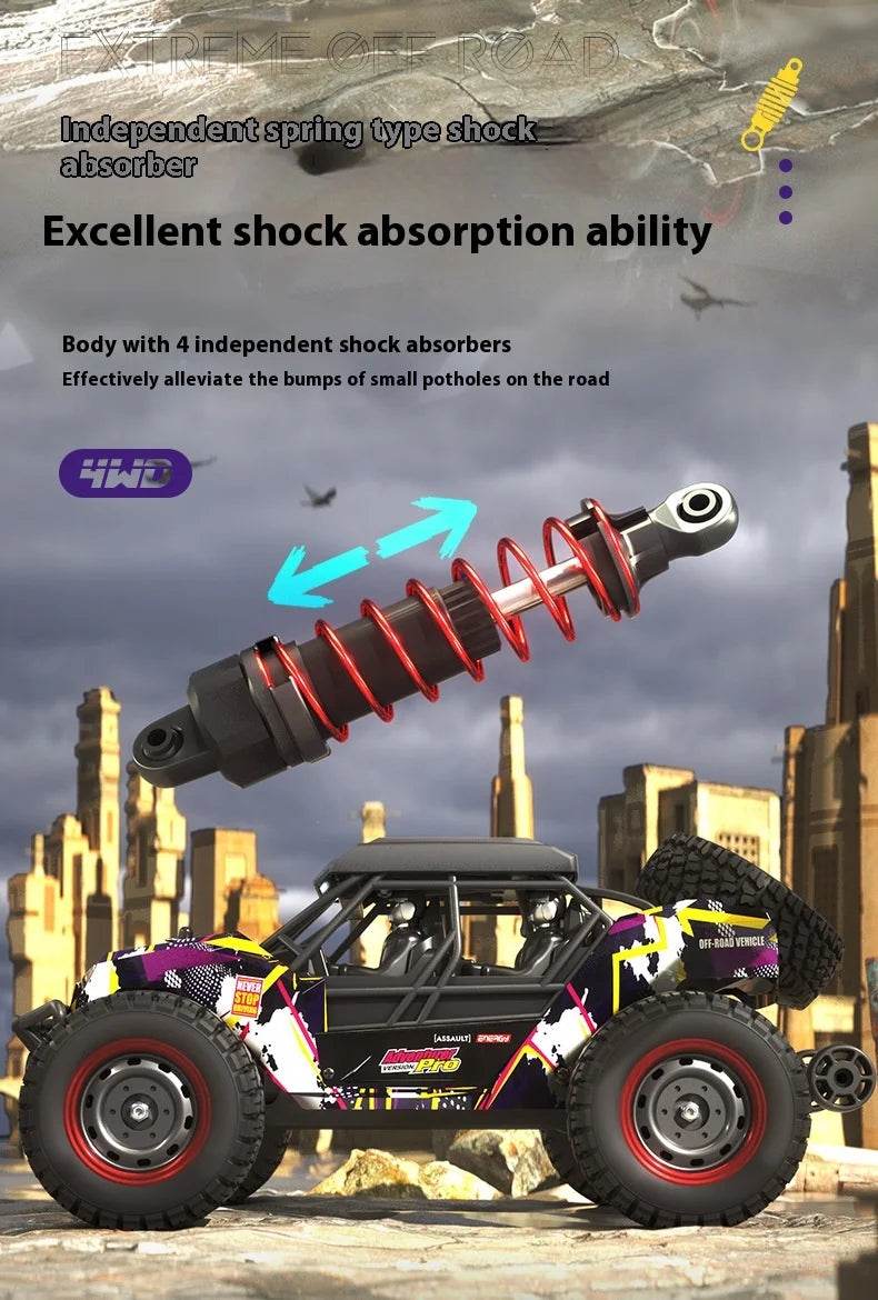 RC High-Speed 1/16 Scale Brushless Electric RC Off-Road Car for Kids and Boys - ToylandEU