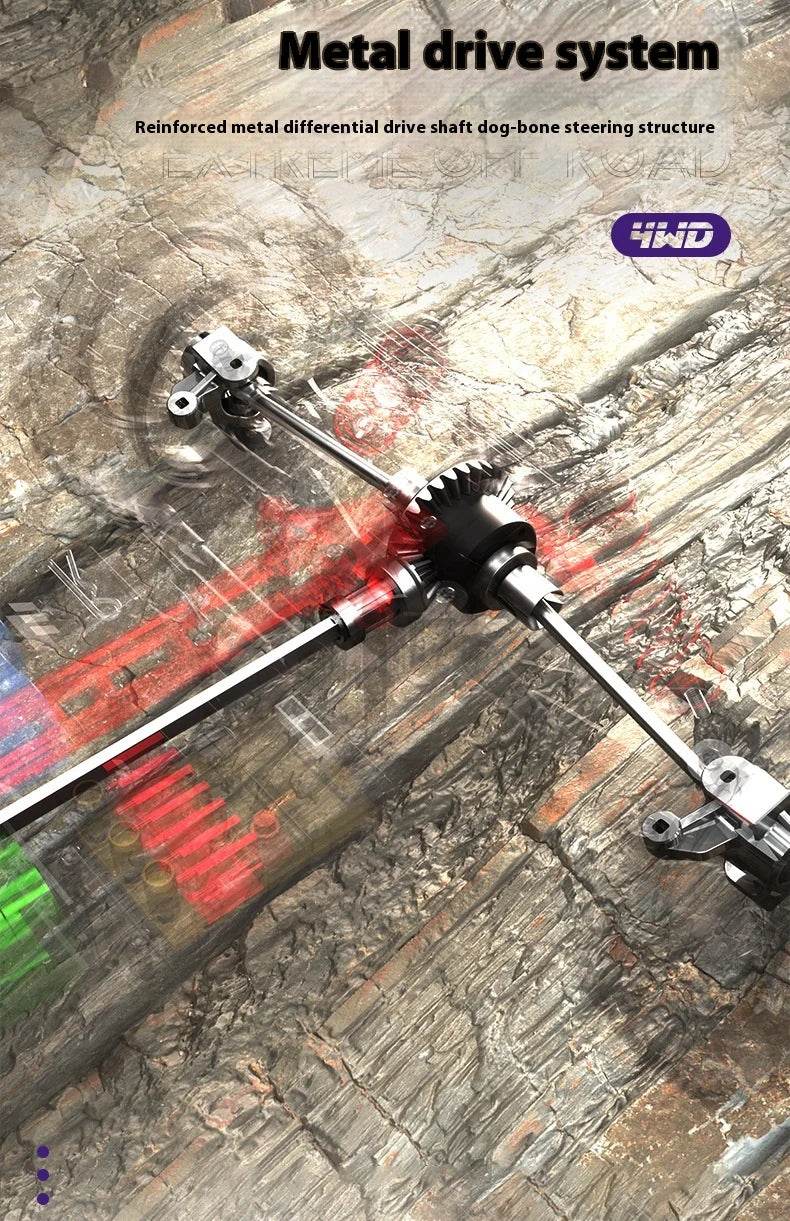 RC High-Speed 1/16 Scale Brushless Electric RC Off-Road Car for Kids and Boys - ToylandEU