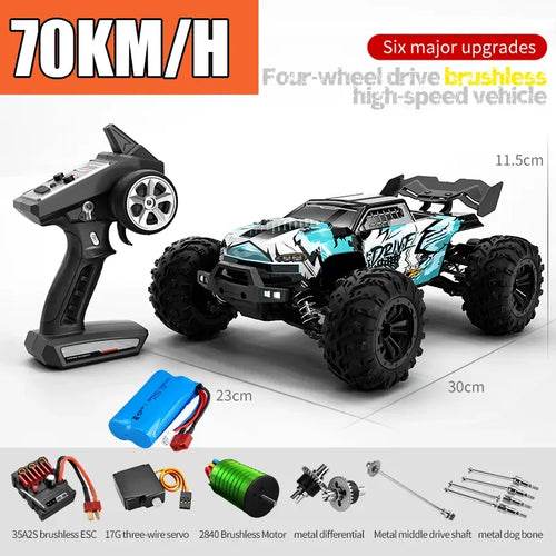 RC High-Speed 1/16 Scale RC Drift Car with LED Lights & 4WD - 50km/h - ToylandEU